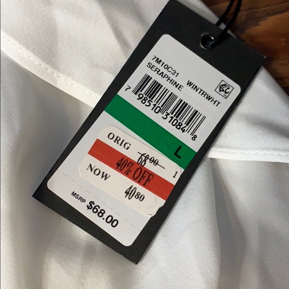 New Max Studio London sheer blouse Large - Picture 7 of 9